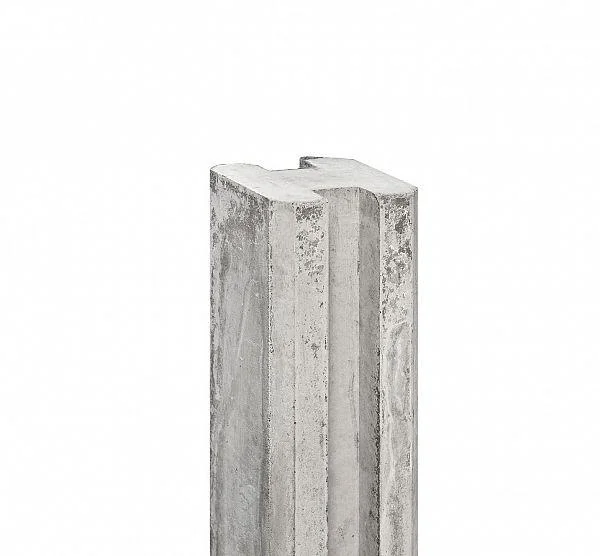 Concrete post - Trench post White-Grey 10x10 cm. ( system Ems ).