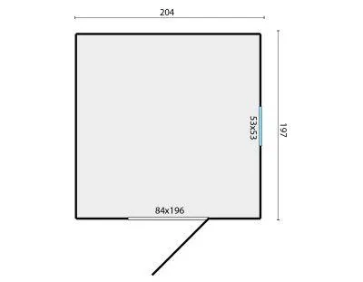 Garden shed Olaf W202xD197 cm.