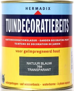 Tuindecoratiebeits Natuur-Blauw Transparant.