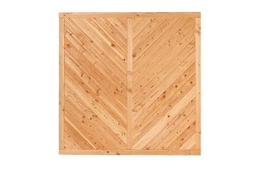 Tuinscherm Kufstein Douglas 180 x 180 cm – RVS Geschroefd