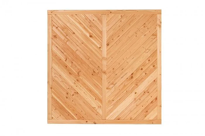 Tuinscherm Kufstein Douglas 180 x 180 cm – RVS Geschroefd
