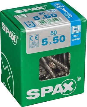 SPAX T-STAR plus A2 roestvrij 5x50 L 50 stuks