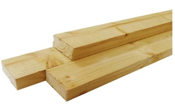 Panlat vuren geschaafd 2.5x4.0x360 cm.