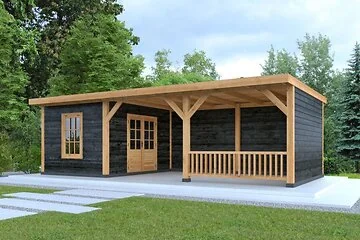 DHZ Plat dak Nijverdal. Zwart geimpregneerd