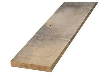Eiken plank fijnbezaagd 2.2x20x300 cm. Rustiek.