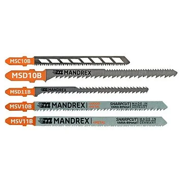 Mandrex Decoupeerzaagbladenset Multi Purpose Pack MSS10B, 5-delig