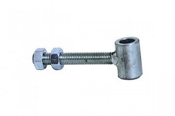 Oogschroef M14 - ø 16 mm voor poortframes met 2 moeren verzinkt, heng draadeind