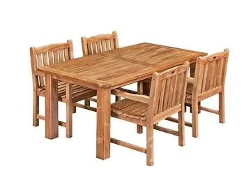 Tuintafel Modern Teak L300xB100xH78 cm.
