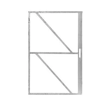 Ijzeren deurframe met slotkast. Incl. ophangsysteem.