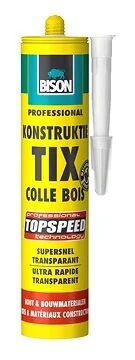 Bison konstructie tix topspeed transparant -325gr/koker