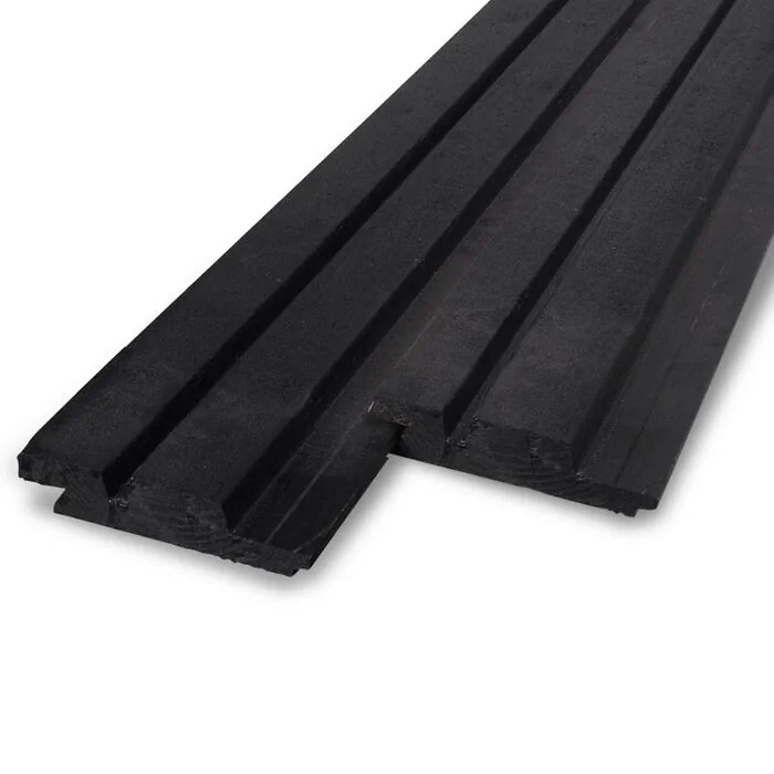 North European Spruce Danish Battens Black 28x145mm Wall Cladding