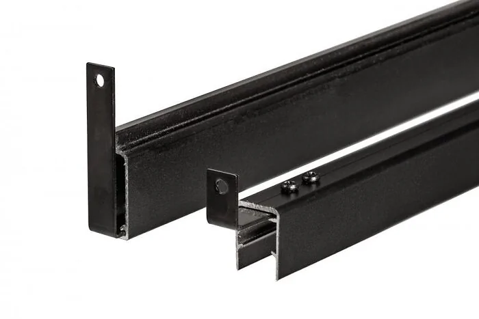 Aluminium Boven- en Onderprofiel PuraFence - Zwart (3,8 x 2,28 / 6,2 x 2,4) x 17