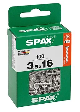 SPAX T-STAR plus WIROX 3,5x16 M 100 stuks