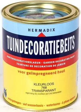 Tuindecoratiebeits Kleurloos Transparant.
