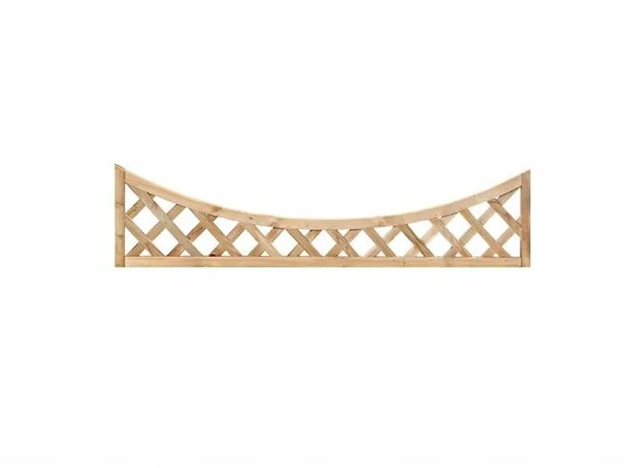 Trellis diagonal with hollow frame B180xH40 cm.
