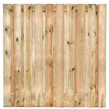 Tuinscherm Enschede - Geimpregneerd 19 plus 2 planks.