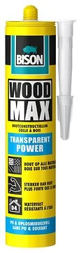 Bison wood max transparant power 320gr/koker