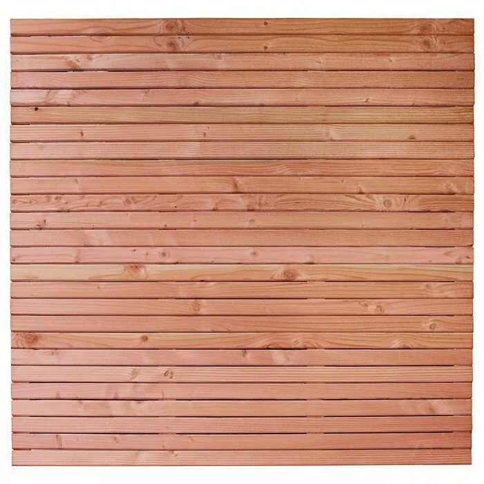 Tuinscherm Nador Red Class 180 x 180 cm – 26 Geschaafde Planken