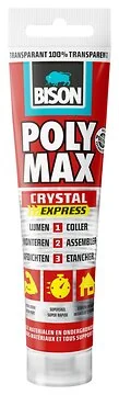 Bison polymax crystal express transparant -115gr/hangtube