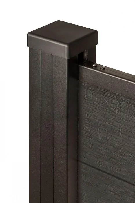 Composiet Stapelplank PuraFence Classic Ebony Black 2 x 16,1 x 182 cm