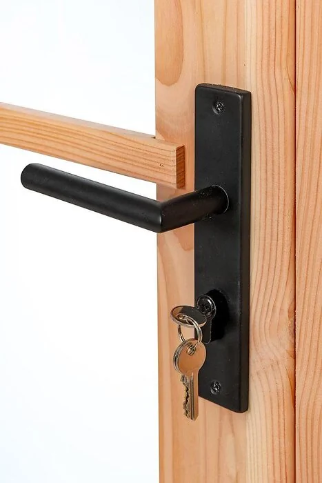 Door Single With Window LS Red Class Wood. Dimensions 100 x 205CM