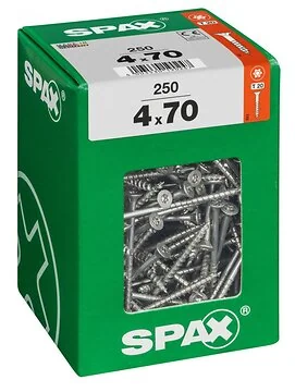 SPAX T-STAR plus WIROX 4x70 XXL 250 stuks