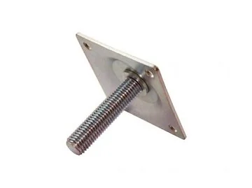 RVS hoogteverstelling M16 Deluxe voor betonpoer - Los.