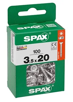 SPAX T-STAR plus WIROX 3,5x20 M 100 stuks