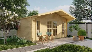 Blokhut - Tuinhuis Gustav. Houtdikte 44MM. Afmeting  B500 x D380