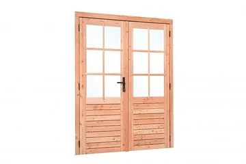 Deur Dubbel Met Raam LS Red Class Wood. Afmeting 185 x 205CM