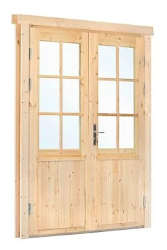 Dubbele glas deur XXL 6-ruits Deluxe