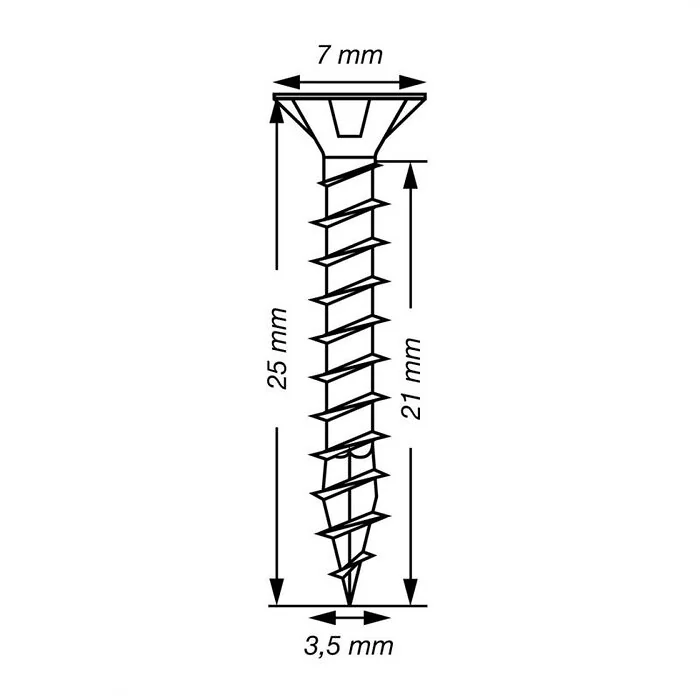 SPAX T-STAR plus WIROX 3,5x25 BOX 1000 stuks