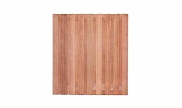 Tuinscherm hardhout Harlingen H180x180 cm. 17 plus 2 planks.