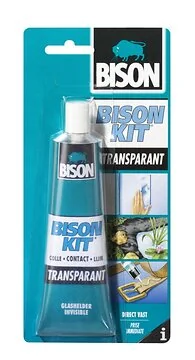 Bison kit transparant -100ml/tube kaart