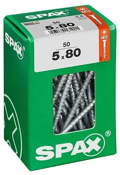 SPAX T-STAR plus WIROX 5x80 L 50 stuks