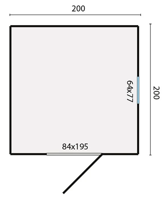 Garden shed Olaf W202xD197 cm.