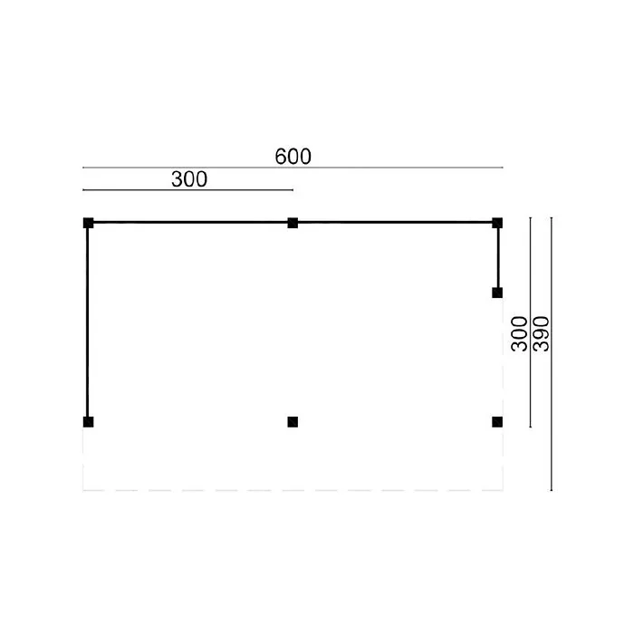 Larch/Douglas DHZ Shed Goor Swedish Battens Untreated