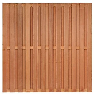 Tuinscherm Leeuwarden Hardhout 180 x 180 cm – 23 + 3 Planks Ribbelplank