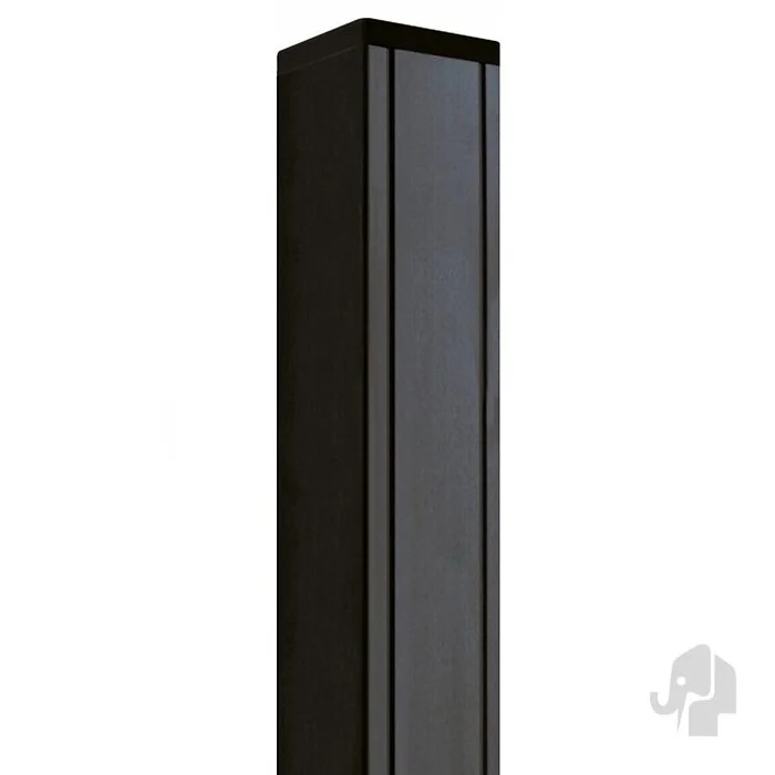 Door Post Aluminium Extra Reinforced Anthracite with Wood Core 9x9x272cm