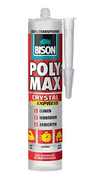 Bison polymax crystal transparant -300gr/koker