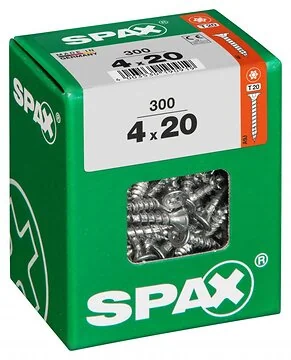 SPAX T-STAR plus WIROX 4x20 BOX 1000 stuks