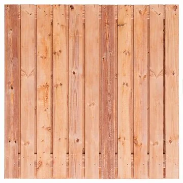 Tuinscherm Agadir 180x180 cm – Red Class Wood 21+2 Planken
