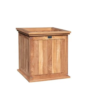 Bloembak Teak Kalimantan Klein. Afmeting  40 x 40 x 45CM