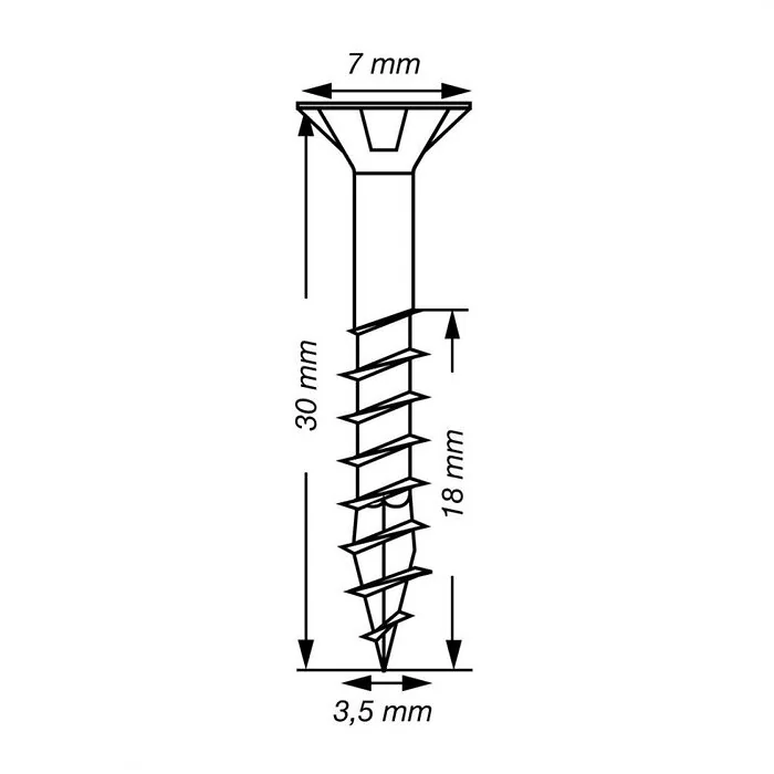 SPAX T-STAR plus A2 roestvrij 3,5x30 L 150 stuks