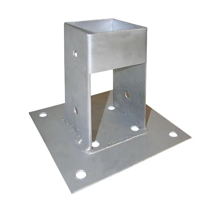 Post Base Gray 7.2x7.2x15 cm. 