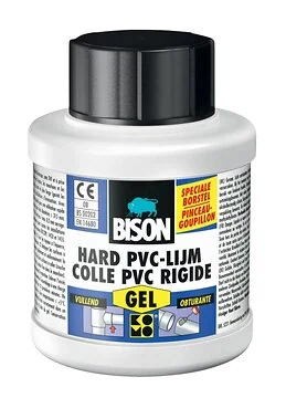 Bison hard pvc lijm gel -250ml/flacon + applicator