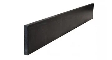 Berton© Gladde Onderplaat Antraciet 24x3.5x184 cm. ( systeem A ).