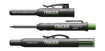 TRACER Deep Hole Markeerpotlood AMK1 in Houder met Navulligen ALH1