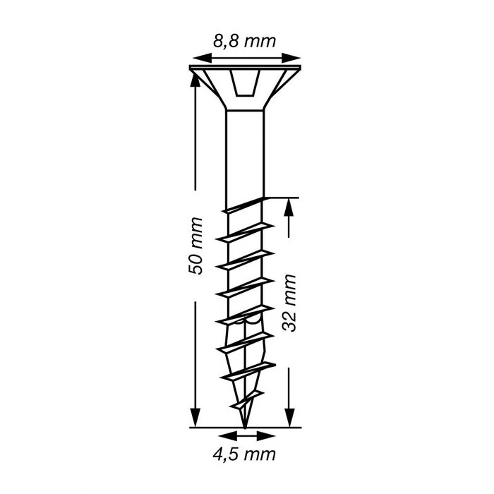 SPAX T-STAR plus WIROX 4,5x50 L 75 stuks