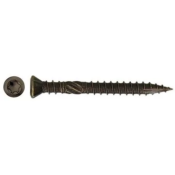Hardhoutschroef A2 Brons. 5x50 mm. 200 st.